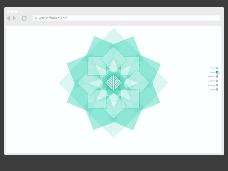 [GIF] Splash screen arabesque arabic css3 explose gif html5 islamic morocco personal splashscreen tessellation webdesign