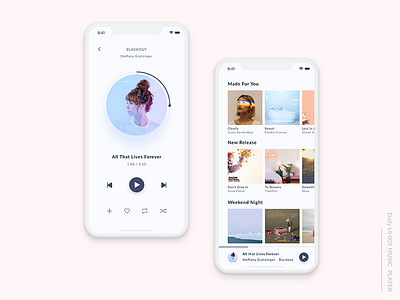 Daily UI#009 Music Player