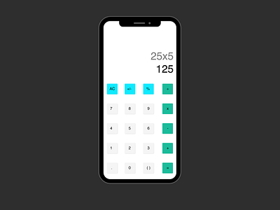 DailyUI 004 calculator calculator dailyui 004 dailyuichallenge ui ux xd xddailychallenge