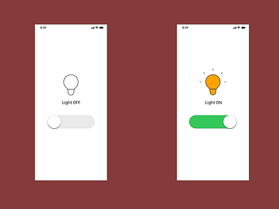 Daily UI 015 On and Off Switch