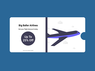 Daily UI 36 - special offer dail ui 036 special offer daily 100 challenge daily ui daily ui 036 daily ui challenge dailyui dailyuichallenge design figma plane ticket special offer ui ux