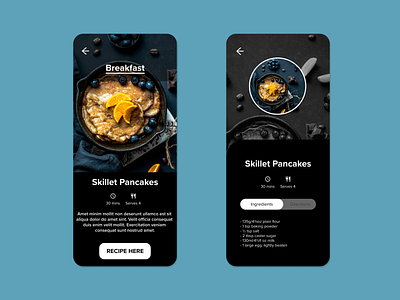 Daily UI 040 - Recipe daily 100 challenge daily ui daily ui challenge daily ui040 dailyui dailyui040 dailyuichallenge design figma figma design recipe ui ux