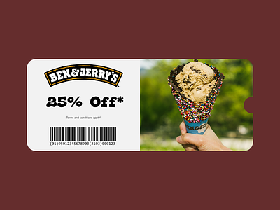 Daily UI 061 - Redeem Coupon ben and jerrys daily 100 challenge daily ui daily ui challenge dailyui dailyui61 dailyuichallenge figma figma design ui ux