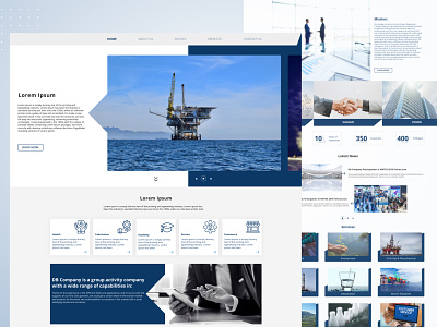 Petrochemical Company Landing Page dashboard design item landing page petrochemical ui ux webdesign