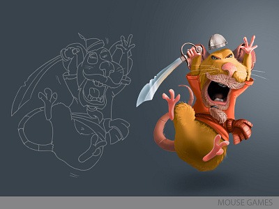 Mouse games design illustration игра изобразительное искусство казуальная графика персонаж