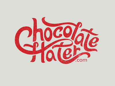 Chocolate Hater art design hand lettering logo type