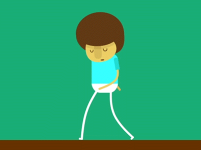 Walk animated animation character design gif guy walk walk cycle