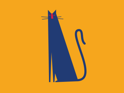 Pride blue cat character illustration vector
