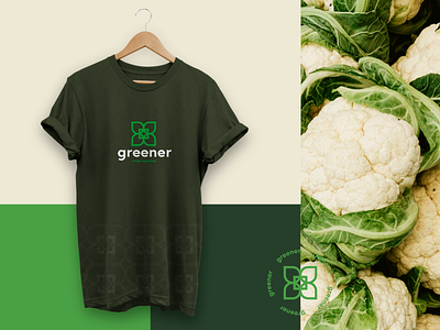 Greener brand branding graphicdesign green logo organic organicfood package packaging tshirt vegano vegetarian vegetariano