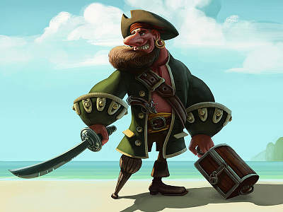 Pirate character illustration