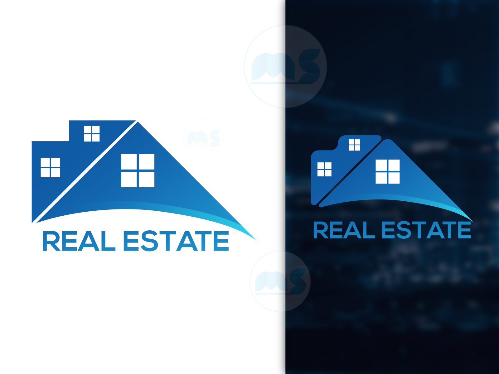 Real Estate Logo by Mohammad Sohaib on Dribbble