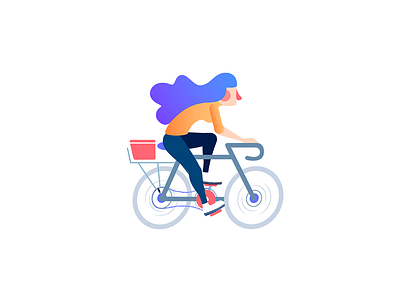 Bike illustration animation app branding colorful icon illustration illustrator isometric logo minimal vector vector art