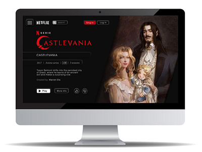 inclusive neumorphism : Netflix redesign