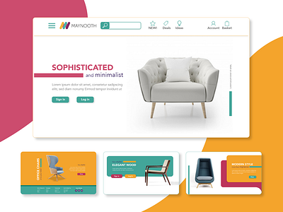 Furniture website - prototype