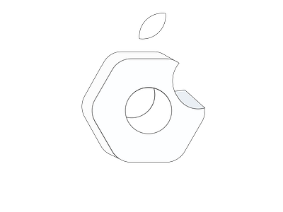 Apple repair logo B/W