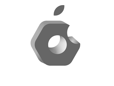 Apple repair logo Gray