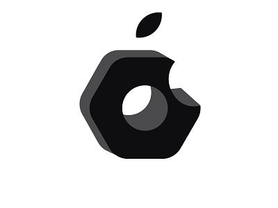 Apple repair logo Black apple apple design apple logo apple repair design flat handy retaratur hardware repair illustration logo repair shop logo reparatur shop logo software repair