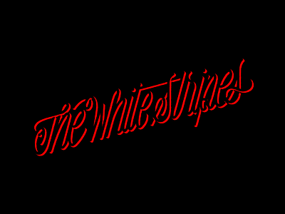 The White Stripes - Lettering Project design lettering logo photoshop script type typography