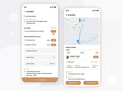 Go Buddha - Mobile App Design