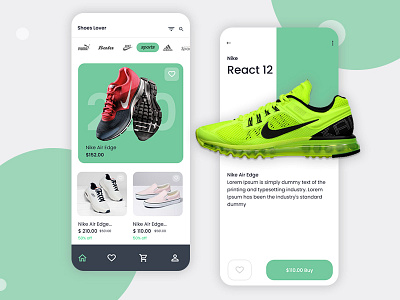 Shoes Lover - Mobile App Concept adobe photoshop adobe xd app figma minimal mobile app shoe design shoes shoes app shoes store ux wireframing xd