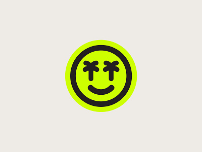 Smile Vibes 😎 badge badge design illustration logo palm tree shane harris skull smile smiley sticker stickers surf surfing vibes