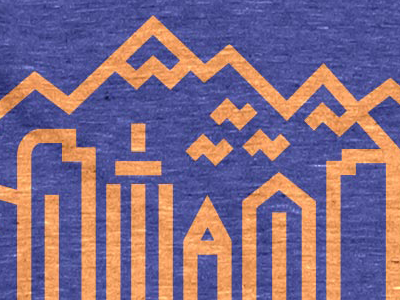 Denver Skyline Tee blue cotton bureau denver orange shane harris shirt skyline tee