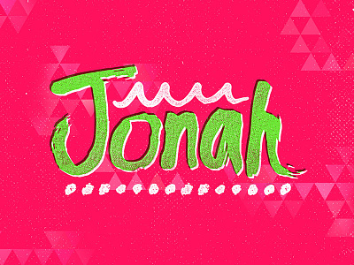 Jonah 80s hand drawn jonah message series southeast triangles waves