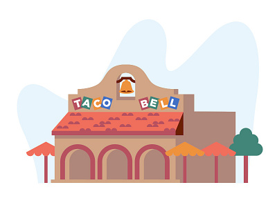 For the Love of the Bell pt. II burritos california flat icon illustration restaurant retro shane harris taco bell taco tuesday tacos vintage