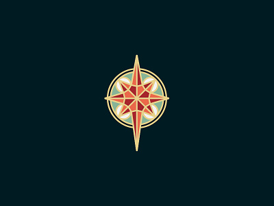 Star of Bethlehem christian christmas enamel pin gold icon illustration logo merry christmas north star shane harris star thick lines