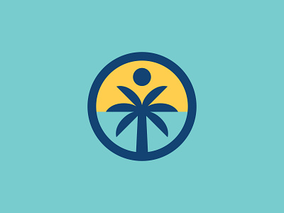 Brevard Rebrand Rejects badge badge design branding branding design brevard florida icon illustration logo palm tree shane harris sun