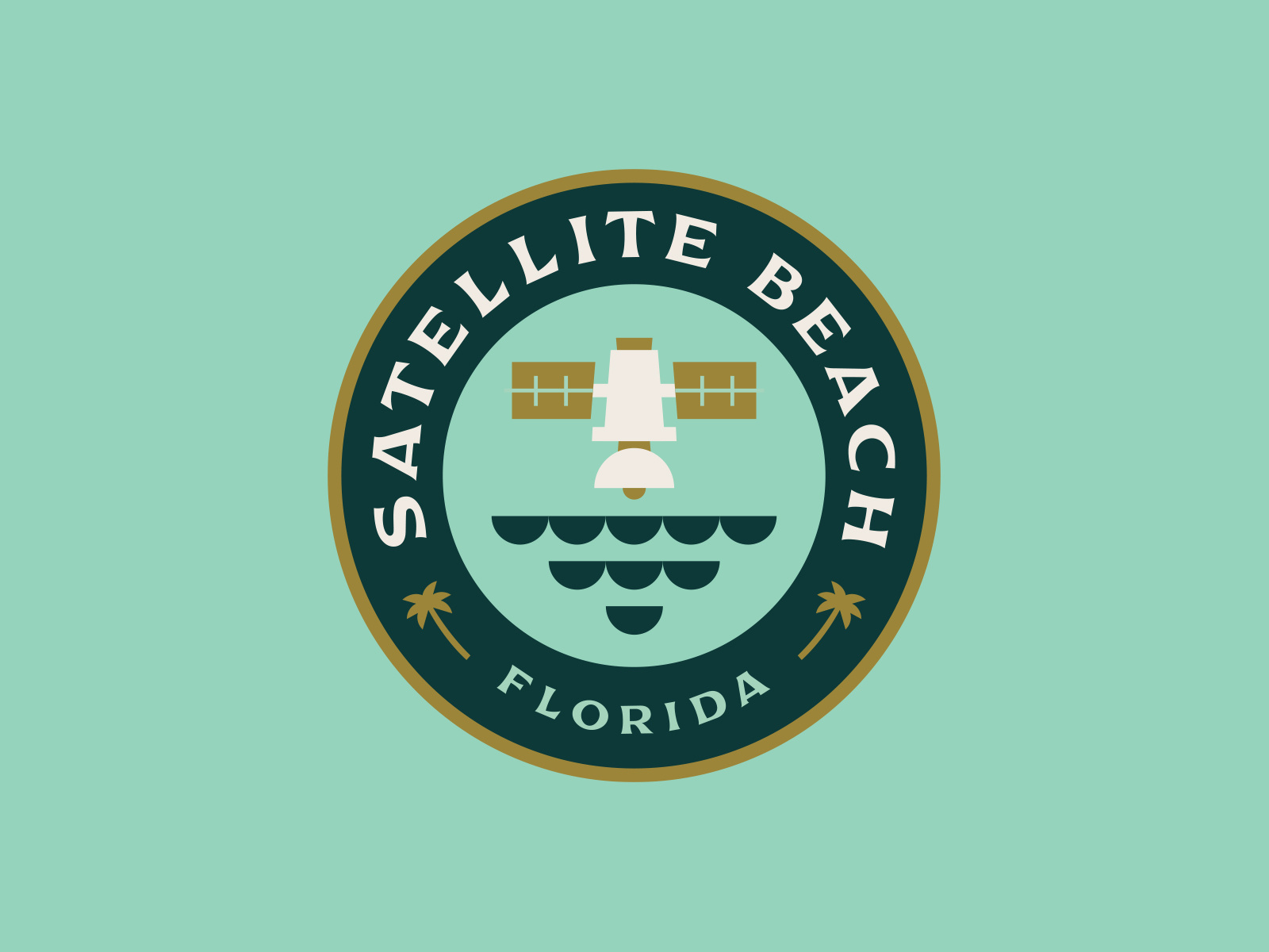 Satellite Beach Badge by Shane Harris on Dribbble