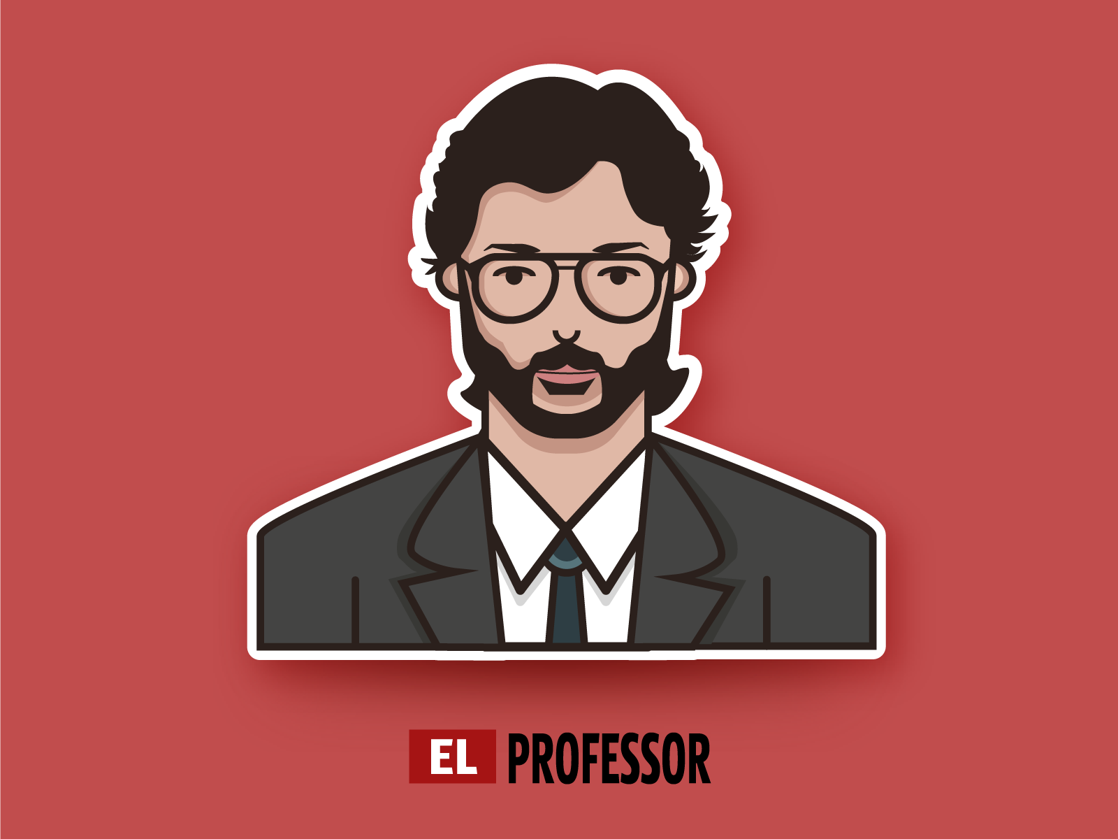 El Profesor - La Casa De Papel by Hema Shankar on Dribbble