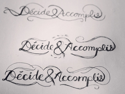 Decide & Made drawing handlettering lettering sketch typo typographie