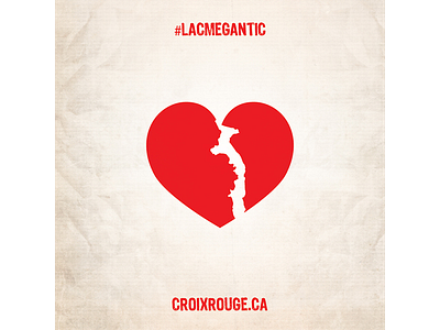 Lac-Mégantic broken charity heart red cross