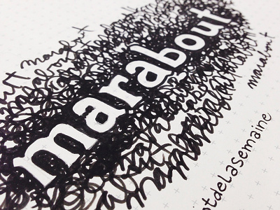 Marabout - Grumpy quick sketch typography