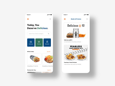 Food Delivery App delivery app food app minimal mobile app ui ux design