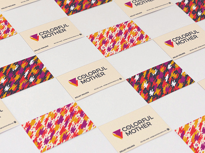 Colorful Mother Logo brand branding business business cards design identity identity design illustration logo logo design logodesign mother mothers pattern patterns prism process