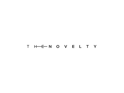 Thenovelty W black character minimal style typography white