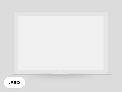 Lap W — free flat free laptop macbook minimal mockup template white