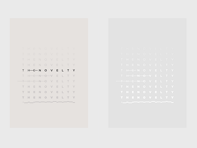 Thenovelty character minimal poster style typography