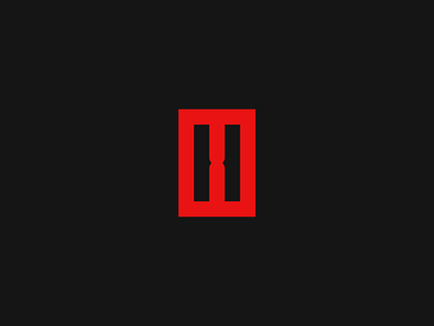 H2 abstract brand creative h identify inspire letter logo mark minimal red symbol