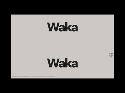 Waka Waka | Homepage Interaction animation code dev editorial frontend interaction interaction design minimal motion ui