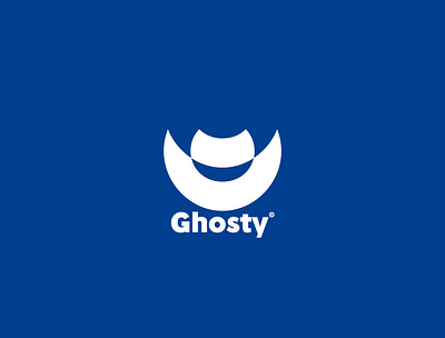 Ghosty branding logo logomark