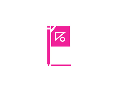 P creative design logo symbol