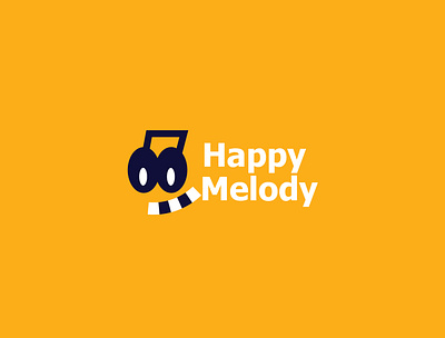 Happy melody branding creative design illustration logo mascot symbol typography