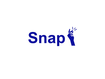 Snap logo simple symbol typography