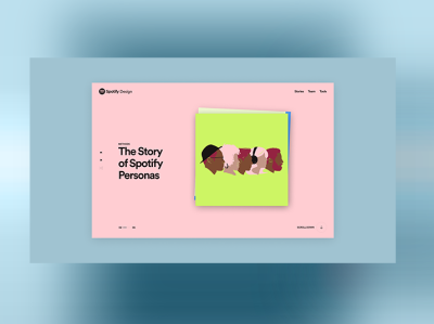 Background Zooming Design design homepage spotify uidesign