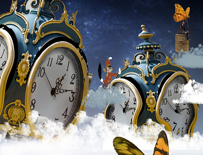 Surreal Inspiration clock tower creative inspiration photoshop surreal art tom and jerry