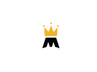 M + Crown Logo Concept branding company logo crown design flat icon illustration illustrator letter m logo m minimal minimalist power typography vector