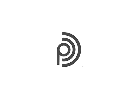 Letter P + Wave Logo Concept